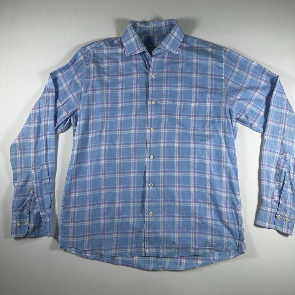 Peter Millar Lightweight 100% Cotton Dress Shirt MEDIUM
